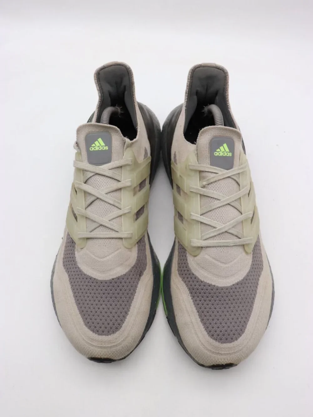 Adidas Ultra Boost 21 Sneakers Men's 11.5 Gray Primeknit Running Sneakers S23875